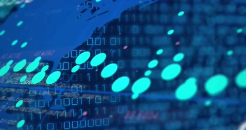 Animation of binary code Stock Footage 330412913