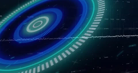 Animation of binary code network of connections with online security padlocks Stock Footage 329774814