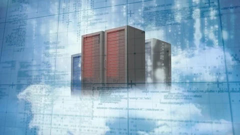 Animation of binary codes Stock Footage 101669702