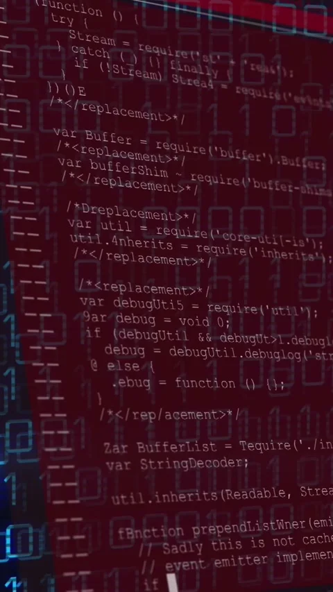 Animation of binary coding and data processing over screens Vídeos de archivo 344765742