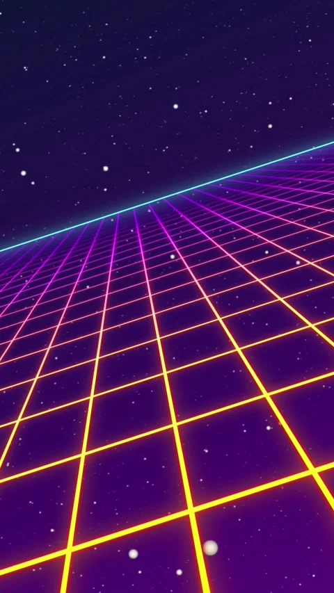 Animation of binary coding and grid network in seamless pattern against blue 動画素材 343920625