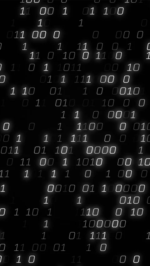 Animation of binary coding on black background 스톡 동영상 343888046