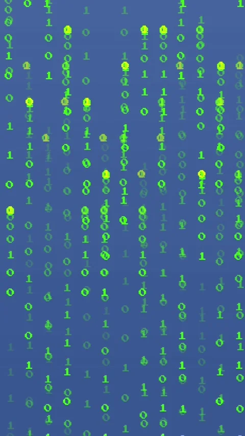 Animation of binary coding data processing over blue background 스톡 동영상 343996483