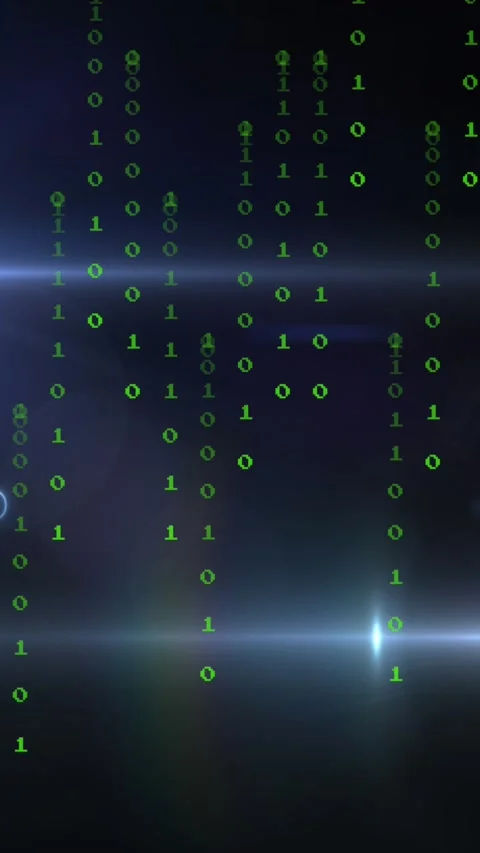 Animation of binary coding data processing over computer motherboard 库存影片 344745551