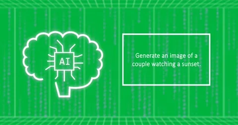 Animation of binary coding over digital ai chat and world map on transparent Stock Footage 318051841