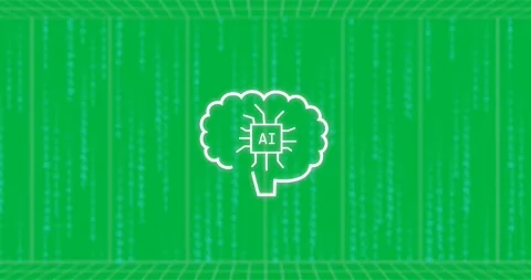 Animation of binary coding over digital ai chat and world map on transparent Stock Footage 318051856
