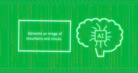 Animation of binary coding over digital ai chat and world map on transparent Stock Footage 318051857