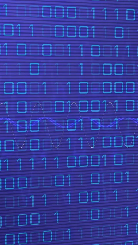 Animation of binary coding over dna strand 库存影片 342708134