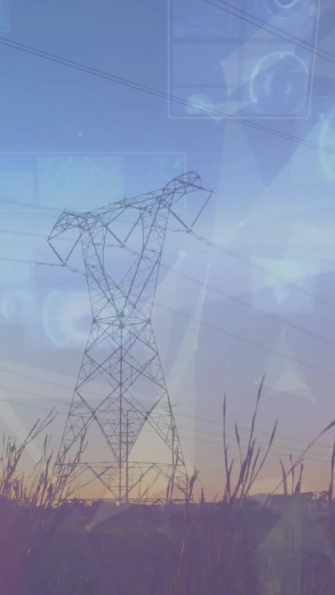 Animation of binary coding over landscape 스톡 동영상 343867088