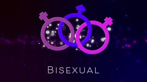 Animation of bisexual symbol on black ba... | Stock Video | Pond5