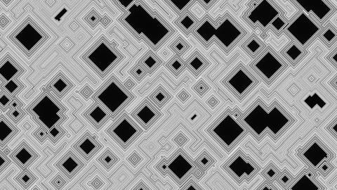Animation of black and white patterns. Kaleidoscope of fractal figures. vj loop Video stock 247235942