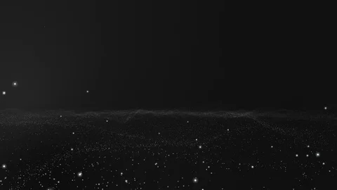 Animation The black background is moving with tiny white balls like particles. Stock Footage 89238761
