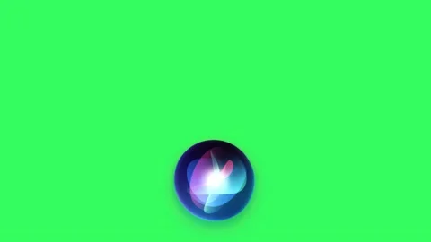 Animation black ball on green background Stock Footage 145519762