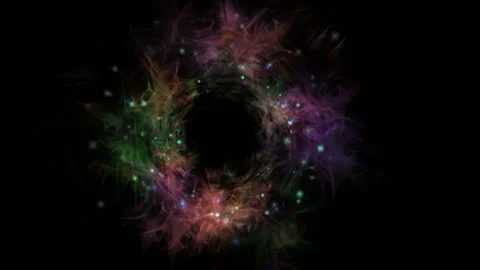 Animation of Black Hole Simulation Cosmic Imbalance Stock Footage 148897911