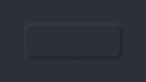 Animation of Black rectangle neumorphism button. Stock Footage 295267913