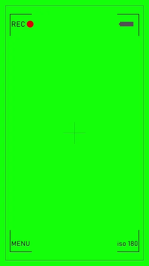 Animation on black Screen. Camera viewfinder animation recording a video. V.. Stock Footage 306751495
