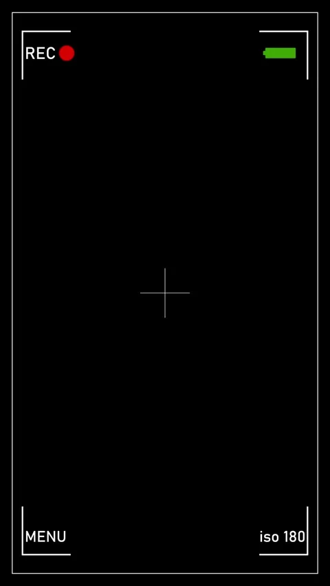 Animation on black Screen. Camera viewfinder animation recording a video. V.. Stock-Footage 306751499