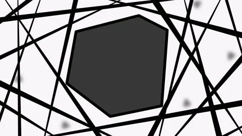 Animation of black stabbing blades with space for text or logo. Copy space Video stock 137130769