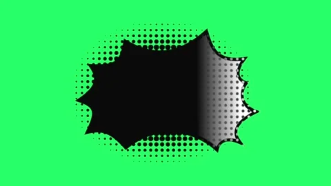 Animation black text box geometry shape on green background.  Stock Footage 219195376