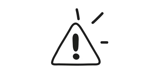 Animation of black warning triangle with exclamation mark Stock Footage 348194067