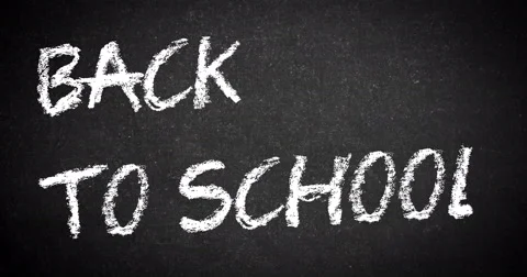 Animation with blackboard with written back to school, school or university Stock Footage 67832344