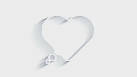 An Animation of a Blank empty speech bubbles on white background Stock Footage 153799887