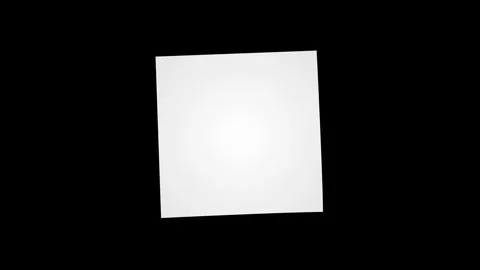 Animation of blank white sticky note on black background. Stock Footage 345507026