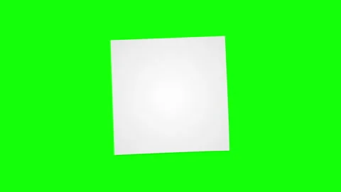 Animation of blank white sticky note on green screen background. Stock Footage 345507027