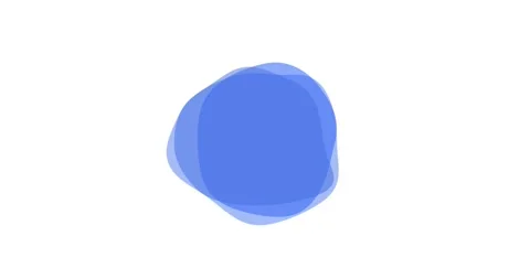 Animation blob liquid repeat 2d flat water on white background Stock Footage 341541519