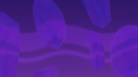 Animation of blocks rotating over violet... | Stock Video | Pond5