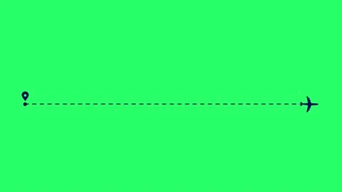 Animation blue and white text box isolate for travel template on green screen. Stock Footage 220712246