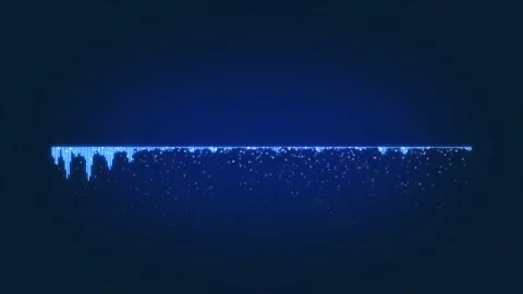 Animation blue audio frequency waveform spectrum. Stock Footage 221638622