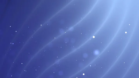 Animation Blue background with light streaks and scattered small dots Stock Footage 320300012