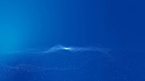 Animation The blue background is moving with tiny White balls like particles. Stock Footage 89247883