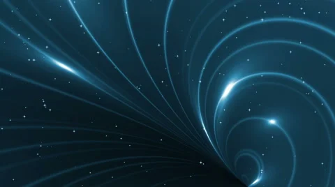 Animation blue background with rays in space. Stock Footage 62415243