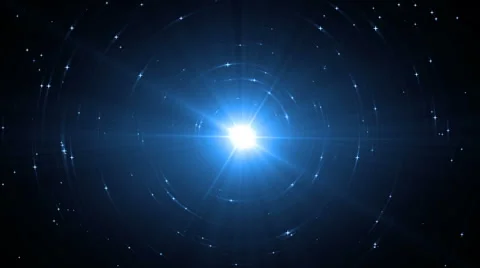 Animation blue background with rays in space. 動画素材 62415485