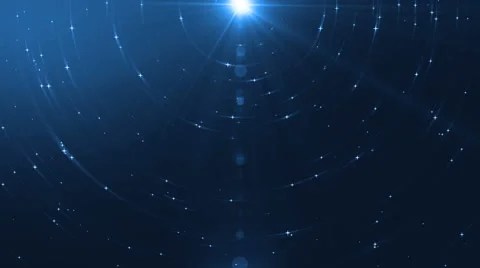 Animation blue background with rays in space. Stock Footage 62415893
