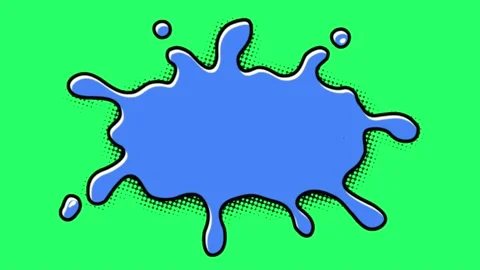 Animation blue bar isolate for text on green background. Stock Footage 208336568