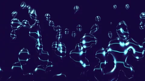 Animation Blue Bubble Motion Graphic Stock Footage 336505426