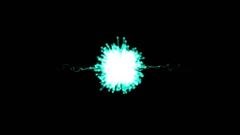 Animation of blue firework exploding on black background Stock Footage 328930609
