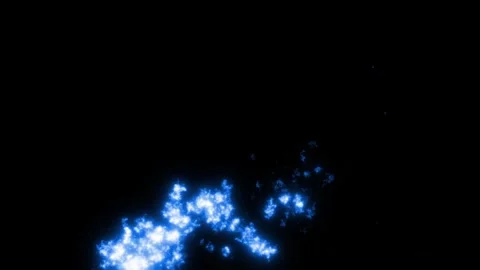 Animation blue flame with black backgrou... | Stock Video | Pond5