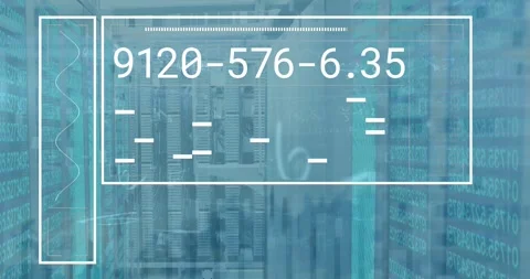 Animation of blue glowing pink metallic text start over neon qr code Stock Footage 330296752