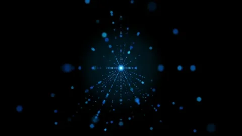 Animation blue light sparkles. Stock Footage 276370310