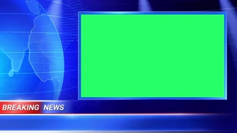 Animation blue for live news coverage