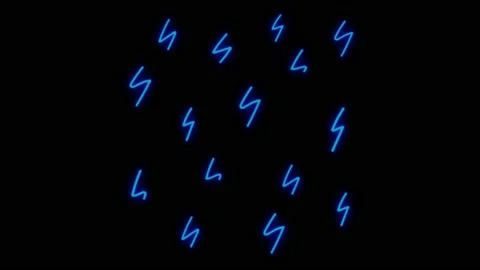 Animation blue neon light moving effect isolate. Stock Footage 172918175