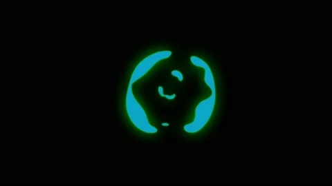 Animation blue neon light smoke effect isolate. Stock Footage 172918237