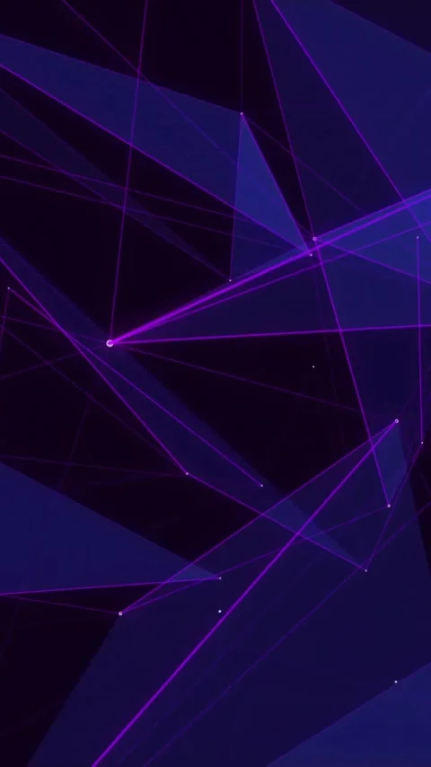 Animation of blue shapes on black background Stock Footage 342707915