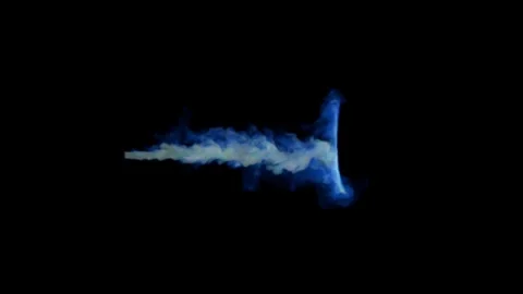 Animation blue smoke effect. | Stock Video | Pond5