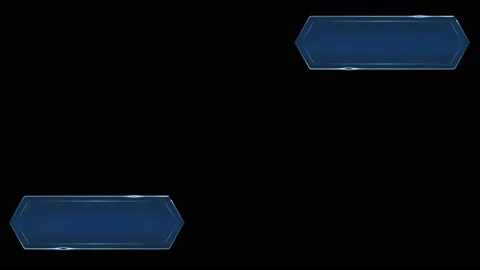 Animation blue space bar HUD isolate for texture. Stock Footage 217361954
