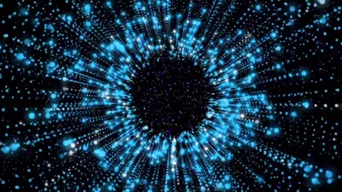 Animation blue speed lines light sparkles background. Stock Footage 276620353
